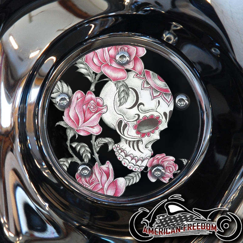 Custom Timing Cover - Skull Roses